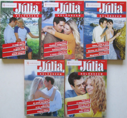Több szerző - Júlia különszámok 2002. 1-4, 6. (A nagy ugrás, Szabad száguldás, Édes mint a méz, Ki akad horogra, A nászajándék, stb..)