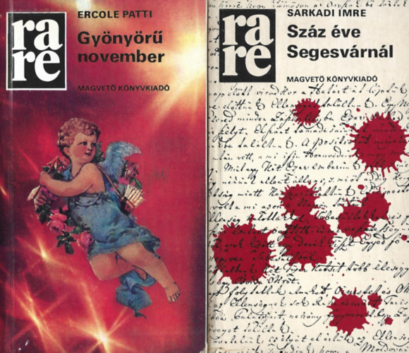 2 db RaRe knyv, Ercole Patti: Gynyr november, Sarkadi Imre: Szz ve Segesvrnl