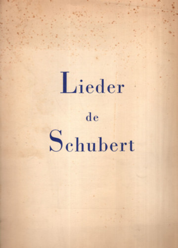 Lieder de Schubert