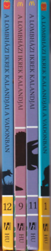 Cressida Cowell - 4 db A lombhzi ikrek meseknyv sorozatbl : A lombhzi ikrek kalandjai a vadonban - Nyomozs a szaola utn + Tallkozs egy Hatzegopteryxszel + Tallkozs egy rejtlyes dinoszaurussual + A lombhzi ikrek kalandjai a vadonban - A jegesmed