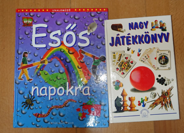 2 könyv unatkozó gyerekeknek: Nagy játékkönyv + Unaloműző Esős napokra