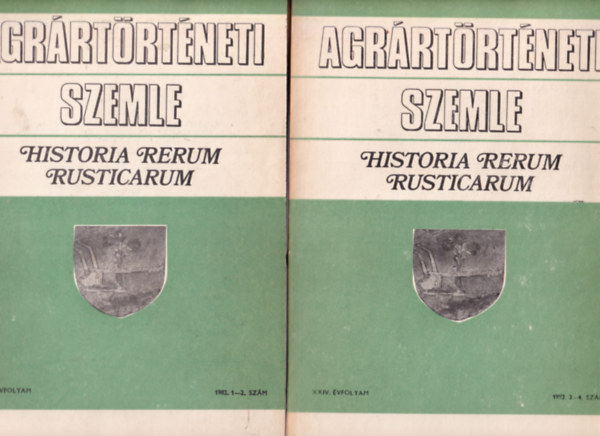 Gunst Péter (szerk.) - Agrártörténeti Szemle 1982/1-2. és 1982/3-4. számok (2 kötet, teljes)