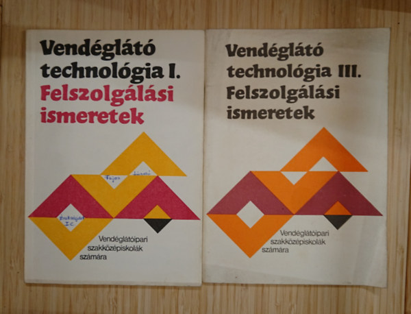 Vendéglátó technológia I. - Felszolgálási ismeretek + Vendéglátó technológia III. - Felszolgálási ismeretek