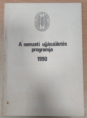 A nemzeti ujjszlets pragramja 1990