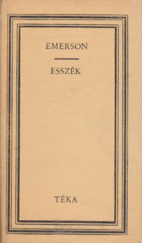 Ralph Waldo Emerson - Esszék (téka)