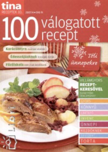 Szilágyi Andrea - Tina receptek 10. - 100 válogatott recept - Téli ünnepekre