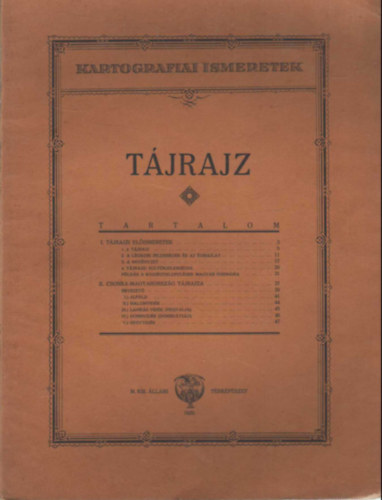 Tájrajz ( Kartografiai ismeretek )
