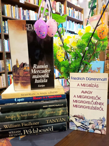 Antoine de Saint-Exup�ry, Alex Haley, Truman Capote, Jorge Sempr�n William Faulkner - Vil�girodalom k�nyvcsomag 8 darabos K�NYVMENT� AJ�NLAT: P�ldabesz�d, Tany�n, �jszakai rep�l�s, GY�kerek, Mozart �s a kam�leonok, A nagy utaz�s, Megb�z�s, avagy a megfigyel�k megfigyel�j�nek megfigyel�s�r�l, Ram�n Mercader m�s