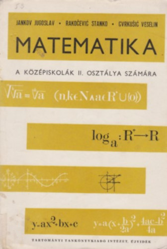 Matematika a k�z�piskol�k II. oszt�lya sz�m�ra