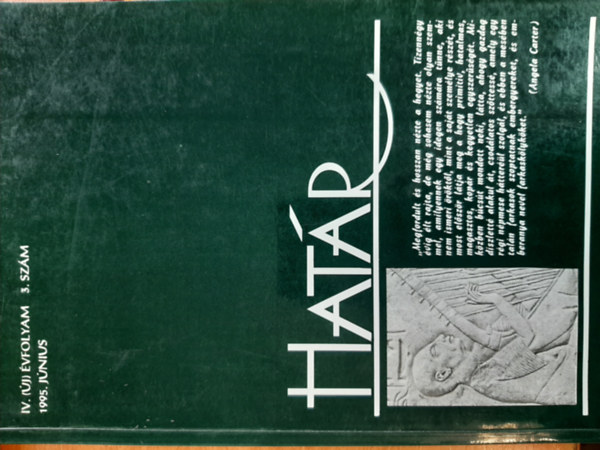 Dobos Istvn  (szerk.) - Hatr 1995. jnius (IV. vfolyam 3. szm)