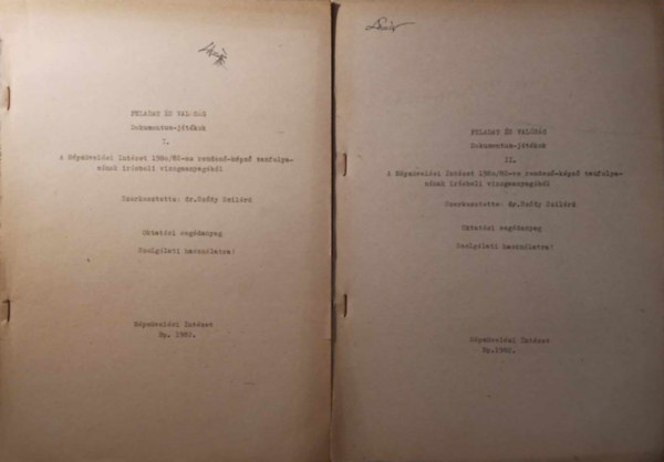 Dr Sz�dy Szil�rd - Feladat �s val�s�g Dokumentum-j�t�kok I-II.