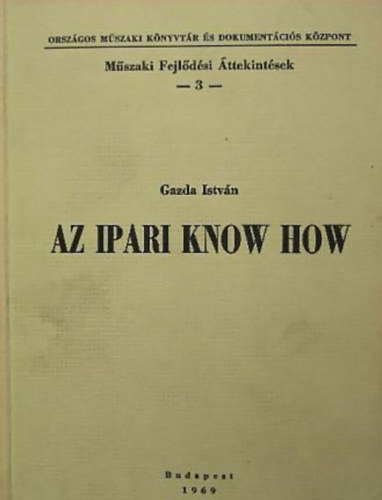 Gazda Istv�n - Az ipari know how