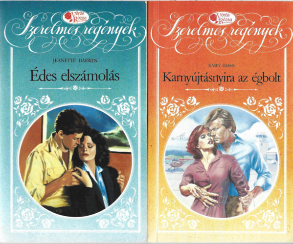 3 db Vrs Rzsa knyv, Janette Darwin: des elszmols, Kasey Adams: Karnyjtsnyira az gbolt, Patt Bucheister: Mint az rnyk