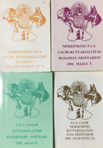 Nemzetkzi F.C.I. CACIB - Kutyakillts knyvcsomag (4 ktet)