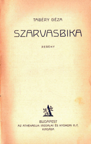 Tab�ry G�za - Szarvasbika