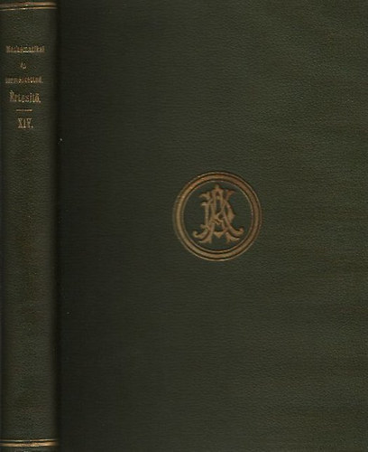 K�nig Gyula  (szerk) - Mathematikai �s term�szettudomnyi �rtes�t� 14. k�tet (1896)