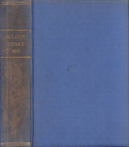 Drucker Gyrgy  (szerk.) - Klgyi Szemle 1931