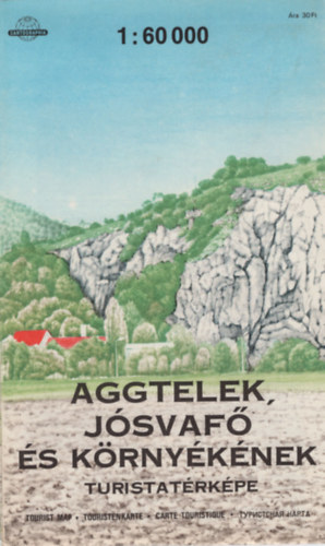 Aggtelek  Jsvaf s krnyknek turistatrkpe 1:60 000 -1987 -es