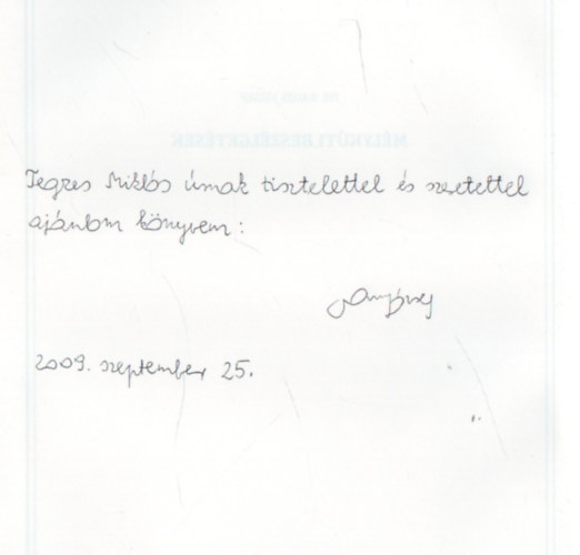 Rauzs J�zsef dr. - M�lyk�ti besz�lget�sek (Dedik�lt)