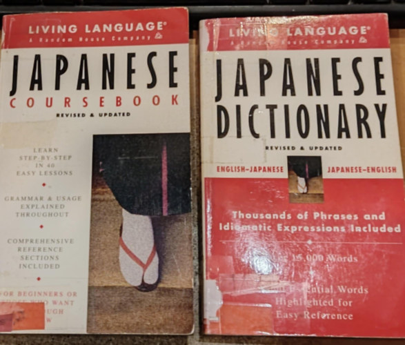 Ichiro Shirato Hiroko Storm - 2 db Living Language - Revised & Updated: Japanese Coursebook + Japanese Dictionary