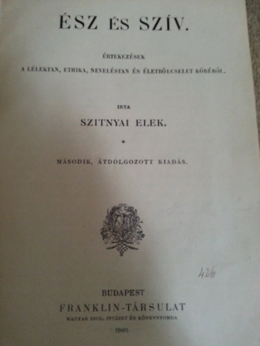 Szitnyai Elek - �sz �s sz�v