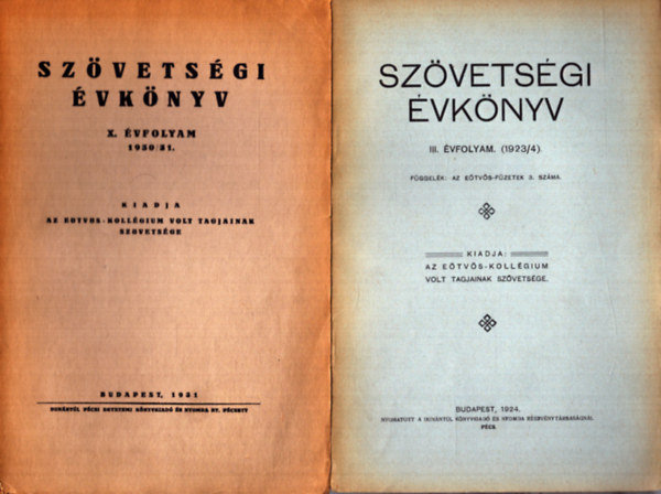 Tbb szerz - 5 db Szvetsgi vknyv