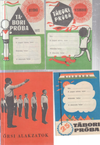 12 db. (kisdobos és úttörő) kiadvány a szocializmusból