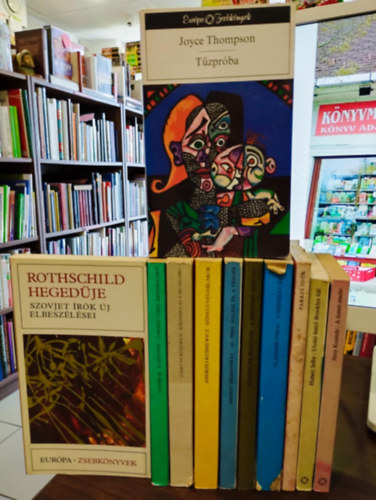 Jerzy Kosinski, Hubert Selby, Vladimr Paral, Beauvoir De Simone, Ernest Hemingway, Andrzej Kusniewicz, Tadeusz Rzewicz, Jurij Scserbak Joyce Thompson - Szpirodalmi knyvcsomag 11 db-os KNYVMENT AJNLAT: Rotschild hegedje, Karantn-Jaropil vros krnikjbl, Kirnduls a mzeumba, Sznes vegablakok, Az reg halsz s a tenger-Elbeszlsek, A megtrt asszony, A kpzelet k