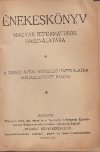 �nekesk�nyv - Magyar reform�tusok haszn�lat�ra