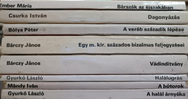 M�ndy Iv�n, B�rczy J�nos, B�lya P�ter, Csurka Istv�n, Ember M�ria Gyurk� L�szl� - Rak�ta reg�nyt�r k�nyvcsomag