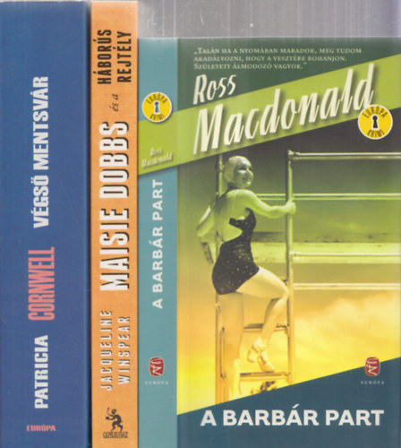 Jacqueline Winspear, Patrica Cornwell Ross MacDonald - 3db krimi - Ross Macdonald: A barbr part + Jacqueline Winspear: Maisie Dobbs s a hbors rejtly + Patricia Cornwell: Vgs mentsvr