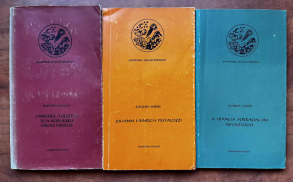 Zibolen Endre , Szarka jzsef, Kovts Gyula Zibolen Endre (szerk.) - 3db Nevelstrtneti Knyvtr:Johann Heinrich Pestalozzi,A francia forradalom nevelsgye,Usinszkij, Tolsztoj s a korukbeli orosz nevels