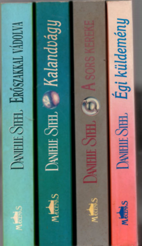 Danielle Steel - 4 db Danielle Steel k�nyv: Er�szakkal v�dolva +Kalandv�gy +A sors kereke +�gi k�ldem�ny