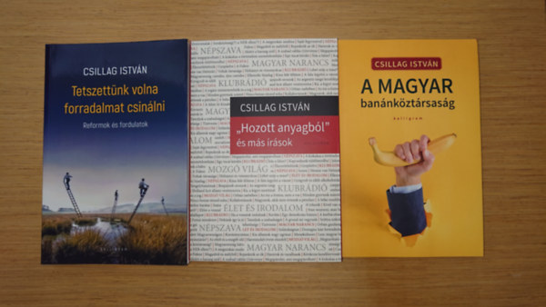 Csillag Istv�n - 3 k�nyv Csillag Istv�nt�l: Tetszett�nk volnna forradalmat csin�lni, "Hozott anyagb�l" �s m�s �r�sok, A magyar ban�nk�zt�rsas�g