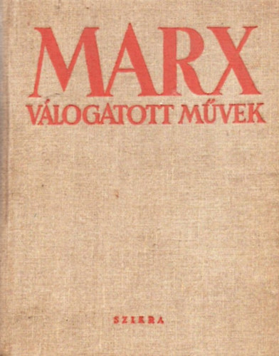 Marx - Marx vlogatott mvek