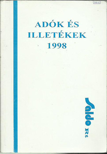 Sztan Imrn dr.; Kllai Lajos - Adk s illetkek, 1998.