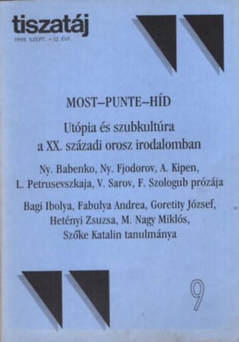 Annus G�bor - Tiszat�j 1998.  szept. 52. �vf.  9. sz�m