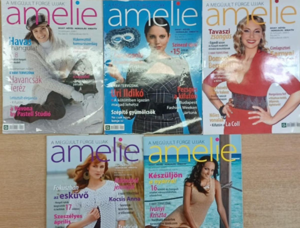 Tiszttart� Johanna  (f�szerk.) - A meg�jult F�rge Ujjak - Amelie (5 sz�m): 2009/1-5. sz�mok