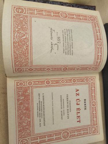 Dante - Az �j �let (Ford�totta Ferenczi Zolt�n)