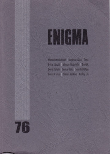 Enigma XX. vfolyam, 2013/76. szm