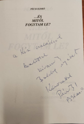 P�csi Ildik� - Mit�l nem fogytam le....- �s mit�l fogytam le? (Dedik�lt)