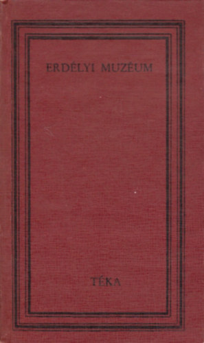 Benk� Samu v�log. - Erd�lyi muz�um 1814-1818 (t�ka)
