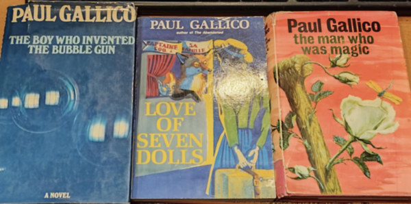 Quay  Paul Gallico (illus.) - 3 db Paul Gallico: The Man Who was Magic (A Fable of Innocence) + Love of Seven Dolls + The Boy Who Invented the Bubble Gum (An Odyssey of Innocence)