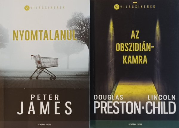 Peter James Douglas Preston  Lincoln Child - Az obszidinkamra +Nyomtalanul (2 m)