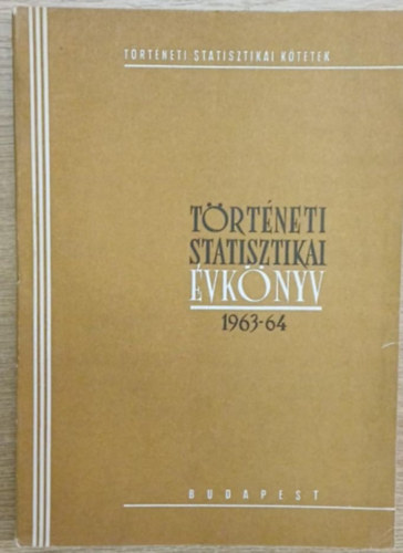 T�rt�neti statisztikai �vk�nyv 1963-1964