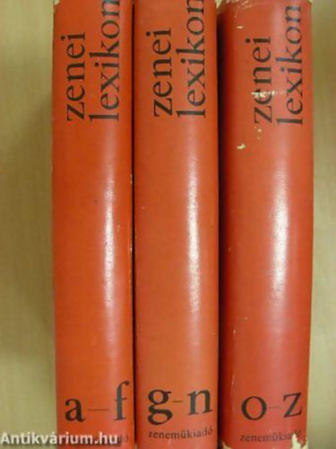Szabolcsi Bence-Tóth Aladár - Zenei lexikon I-III.
