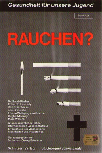 Dr. Johann Georg Schnitzer - Rauchen?