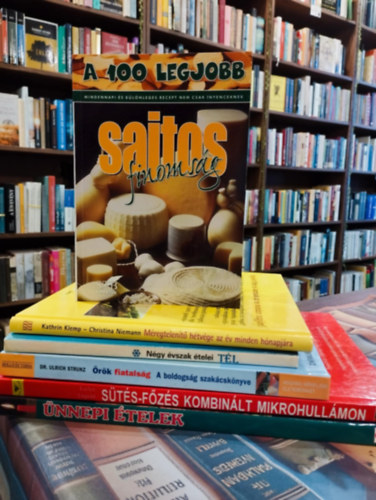 Dr. Ulrich Strunz, Torz� Elza , Maryanne Blacker, Evelyn Liepold Licsinszky B�la (szerk.) - Gasztron�mia k�nyvcsomag 6 darabos K�NYVMENT� AJ�NLAT: N�gy �vszak �telei - T�l az Aranys�rk�ny vend�gl�ben, �r�k fiatals�g (a boldogs�g szak�csk�nyve), M�regtelen�t� h�tv�ge az �v minden h�napj�ra, A 100 legjobb sajtos fin