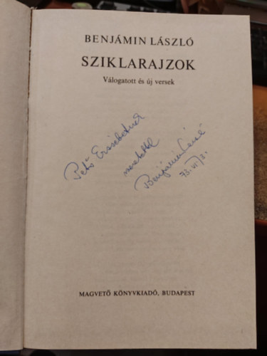 Benj�min L�szl� - Sziklarajzok (ded.)