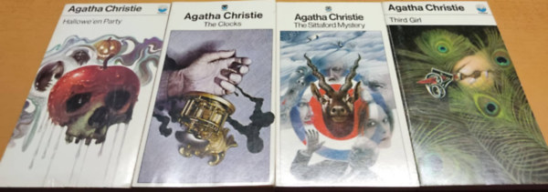 Agatha Christie - 4 db Agatha Christie: Hallowe'en Party + The Clocks + The Sittaford Mystery + Third Girl